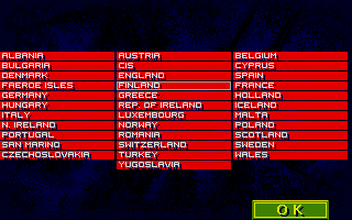 European Champions screenshot 4 for Atari ST